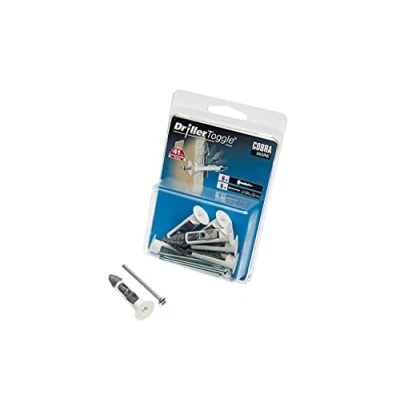 Image of Cobra M4 DrillerToggle Universal Plasterboard Wall Fixing 6 Pack