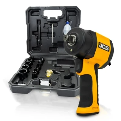 Image of JCB 1⁄2&#039;&#039; Square Drive Air Impact Wrench with Socket Set, 610 / 1200Nm Working Torque RP9515 KIT