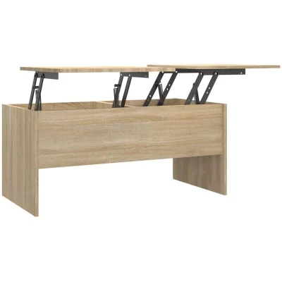 Image of vidaXL Coffee Table Sonoma Oak 102x50.5x46.5 cm Engineered Wood