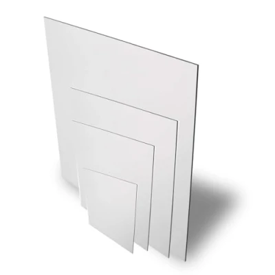 Image of Aluminium Dibond Composite Board. 3mm. Matt White. A4, A3, A2, A1, 50x50cm Available (A1 (841x594mm))