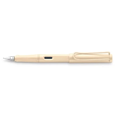 Image of Lamy Safari Cosy Fountain Pen 020 Special Edition, Modern in The Colour Cream with Ergonomic Grip and Timeless Design, Nib Strength EF, Model, Pack 1