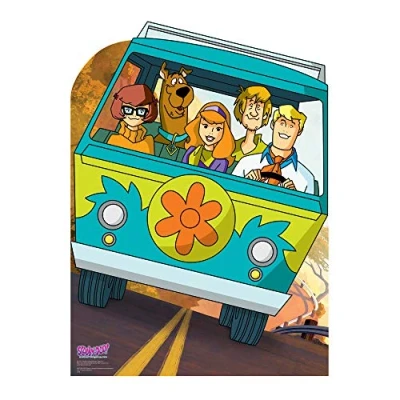 Image of STAR CUTOUTS Scooby DOO Van Stand SC1357 Mystery Machine Cardboard Cutout, Solid, Regular