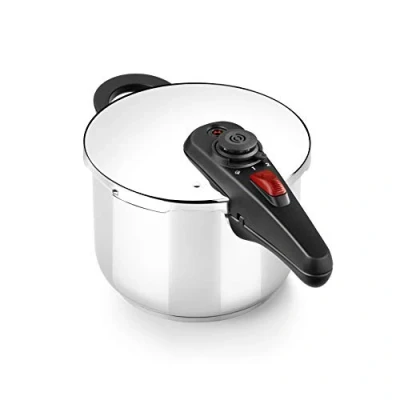 Image of BRA Allure A185801 4 Litre Stainless Steel Pressure Cooker Suitable for All Hobs Including Induction 18/10
