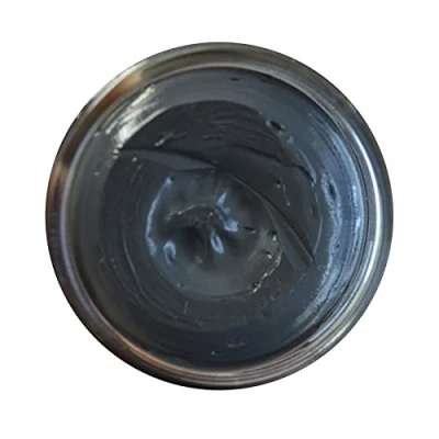 Image of Famaco 50ml Grey Anthracite Leather Deluxe Cream Polish for Boot and Shoe with Application Sponge Long Lasting Shine Protector Kit Boots Shoes