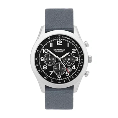 Image of Sekonda Mens Military Style Chronograph Watch (Grey) 30065