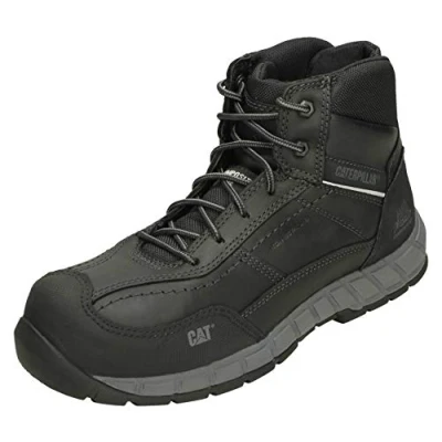 Image of Cat Footwear Men&#039;s Streamline&#039; Construction Boot, Black, 8 UK