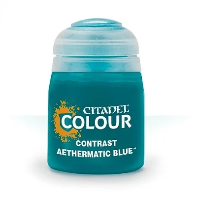 Image of Games Workshop Citadel Contrast Paint: Aethermatic Blue (18ml)
