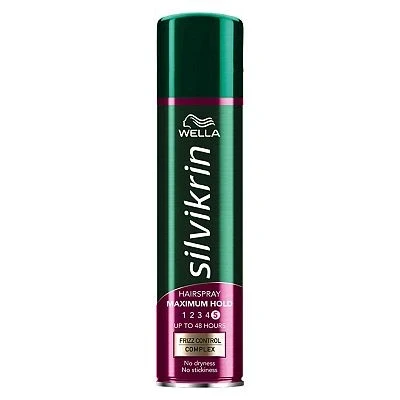 Image of Wella Silvikrin Maximum Hold Hairspray, 75ml