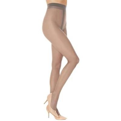 Image of SENTELEGRI Exclusive T Band 15 Denier Sheer Tights (Large, Grey)