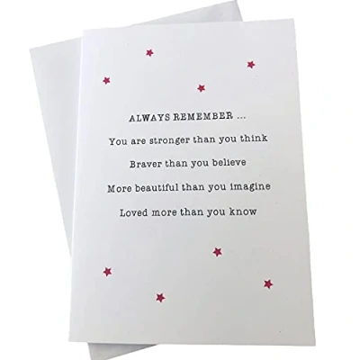 Image of Always Remember You Are Stronger Than Think Sentimental Thinking Of Greeting Card