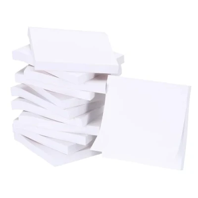 Image of M&amp;G Sticky Notes 3 x Inch, 12pcs Note Pads Sheets Self Stick Strong Sticking Power for Home Office Classroom Books Papers Notebook, White Blank
