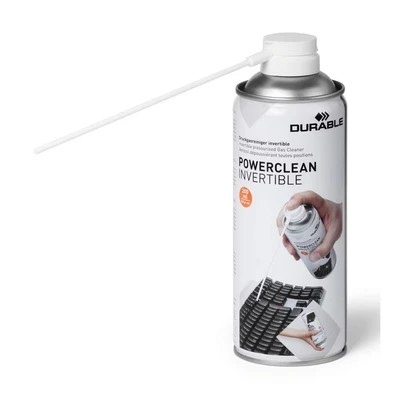 Image of Durable Powerclean Invertible Compressed Air Duster Flammable 200ml