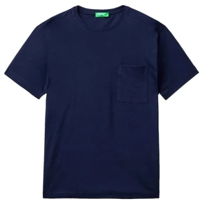 Image of United Colors of Benetton Men&#039;s t Shirt 33cmu101r, Night Blue 016, 3XL