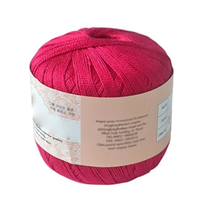 Image of Steellwingsf Mercerized Cotton Cord Thread Yarn for Embroidery Crochet Knitting Lace Jewelry Size 17
