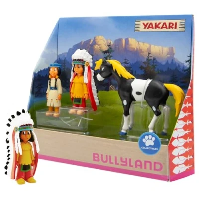 Image of Bully Country 43309 Yakari Figurine in Gift Box Set, 3 Pieces
