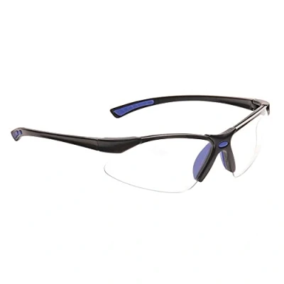 Image of Portwest Bold Pro Spectacles, Size: One Size, Colour: Blue, PW37BLU