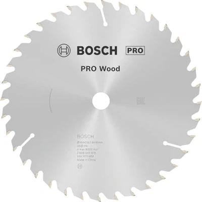 Image of Bosch 2608640818 184 X 2.6 16/36 Opti Wood Circular Saw Blade Hand