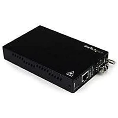 Image of StarTech.com Multimode (MM) LC Fiber Media Converter with SFP OAM Management 802.3ah Compliant Gigabit Ethernet 550m 850nm (ET91000LCOAM)