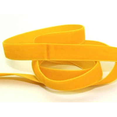 Image of Berisfords Velvet Ribbon Mini roll 9402 Gold 9mm per 5 metre