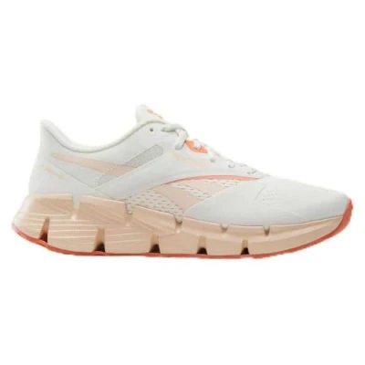 Image of Reebok Women&#039;s Zig DYNAMICA 5 Running Shoes, Chalk/Washed Clay/Coral, 4 UK