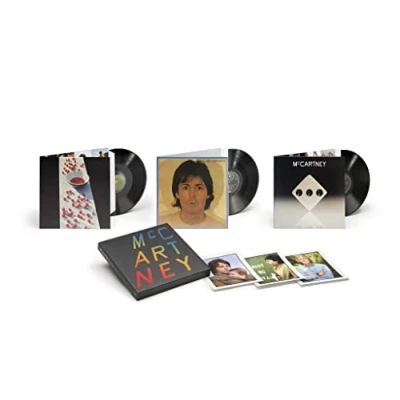 Image of Paul McCartney and Wings I II III Sealed 2022 UK 3 LP vinyl set 00602445029570