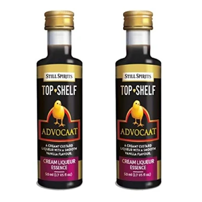Image of 2X Still Spirits Top Shelf Advocaat Cream Liqueur Essence Flavours Makes 1L