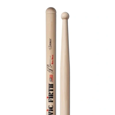 Image of Vic FIrth Corpsmaster® Signature Series Snare Drumsticks Jeff Queen Wood Tip