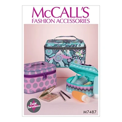 Image of Mccall&#039;s Patterns 7487 OS,Travel Cases, Tissue, Multi Colour, 17 x 0.5 0.07 cm