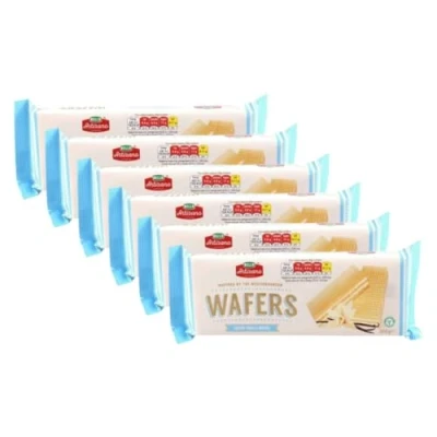 Image of Bello Artizano Cream Wafers Suitable for Vegetarian 100g X8 FabFinds Mug (Creamy Vanilla, 6 Pack)
