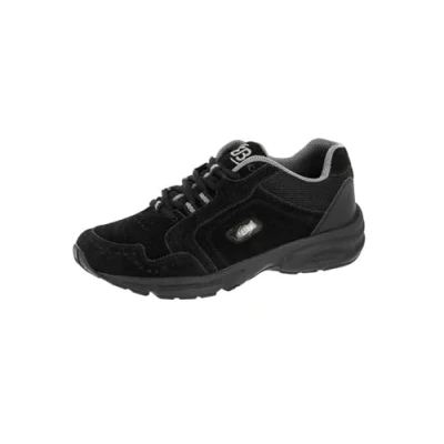 Image of Brütting Women&#039;s Circle Nordic Walking Shoes, Black (Schwarz/Silber Schwarz/Silber), 10.5 UK