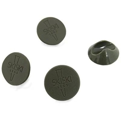 Image of Hairpin Leg Protector Feet x 4 Furniture Home Desk Chair Foot Bench Table Floor Protectors Grey SkiSki Ski Glide