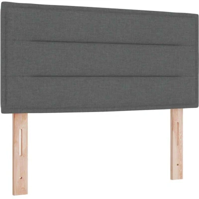 Image of vidaXL Headboard Lines Design Dark Grey 100 cm Fabric
