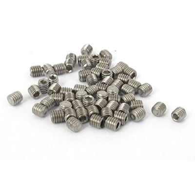 Image of Sourcingmap M3x3mm Stainless Steel Hex Socket Set Cup Point Grub Screws 50pcs
