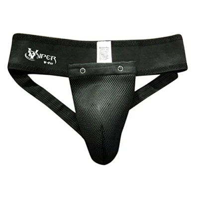 Image of viper Boxing Groin Guard Sparring Training Fight Cup Protector, Black, M