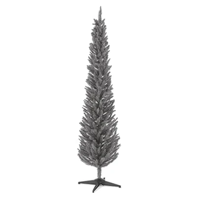 Image of 210cm (7Ft) Grey Norway Spruce Slim Christmas Tree with 401 Tips