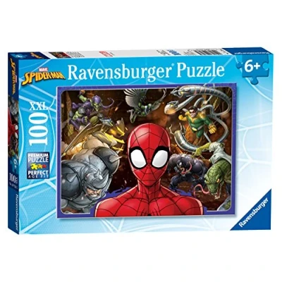 Image of Ravensburger Marvel Spiderman Toys 100 Piece Jigsaw Puzzle for Kids Age 6 Years and Up, Size L