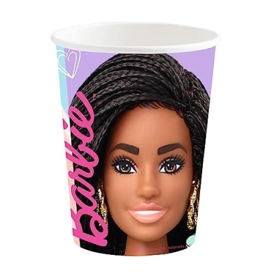 Image of Amscan 9915481 66 Barbie Sweet Life Kids Birthday Party Paper Cups 8 Pack