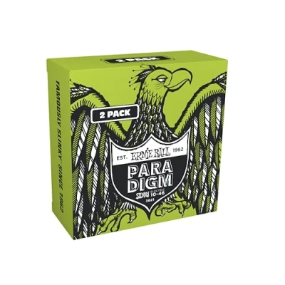 Image of Ernie Ball Regular Slinky Paradigm Electric Guitar Strings 2 Pack 10 46 Gauge