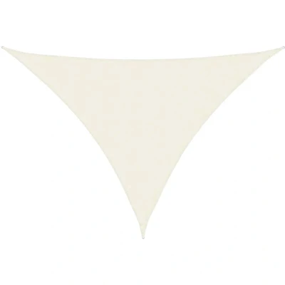 Image of vidaXL Sunshade Sail Oxford Fabric Triangular 5x7x7 m Cream