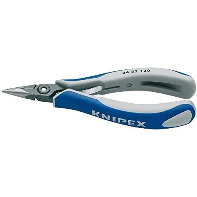 Image of KNIPEX Tools Precision Electronics Pliers, Half Round Tips, Multi Component (3422130)