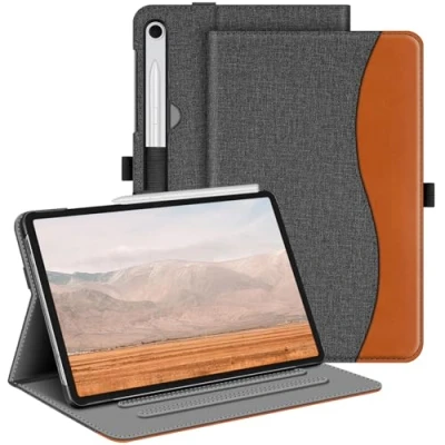 Image of FINTIE Case for Samsung Galaxy Tab S9 FE 10.9 Inch/Galaxy 11 Inch 2023, Multi Angle Viewing Protective Cover with Pocket, Auto Sleep/Wake,