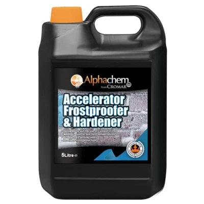 Image of CROMAR AlphaChem Accelerator, Frostproofer &amp; Hardener Heat Generating Cement Additive for High Early Strength, Cold Weather Use 5L