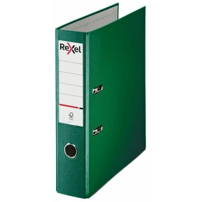 Image of Rexel Lever Arch File Polypropylene ECO A4 75mm Green (Box of 10) 2115718x10
