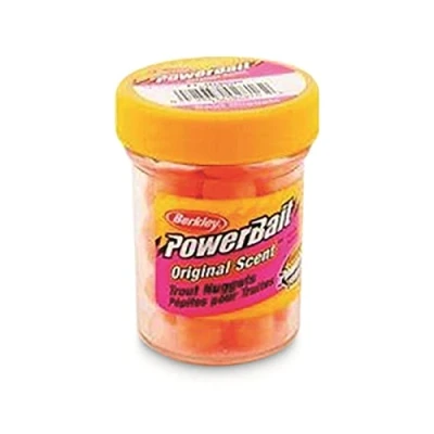 Image of Berkley, PowerBait Power Nuggets Dough Bait, Fluorescent Orange, 1.1 Ounce