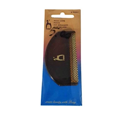 Image of Pony Wool Comb, Aluminium, Multi Colour, 5.6 x 5.7 14.2 cm