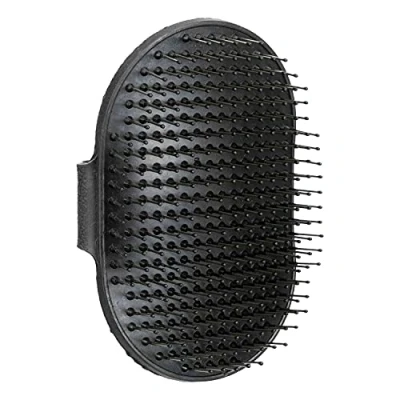 Image of Care brush with hand loop, 8 x 13 cm, BLACK