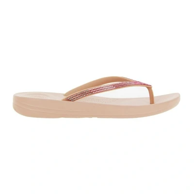 Image of Fitflop Women&#039;s Sparkle Classic iqushion Ombre Flipflop, Nude, 4 UK