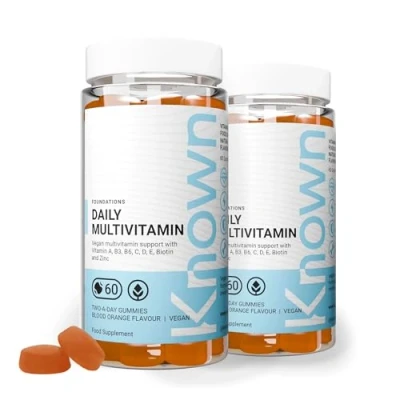 Image of Known Tasty Daily Multivitamin Gummies Supports Immune Health &amp; Energy Natural Blood Orange Flavour 60 Vegan Gummies, 2 Months Supply