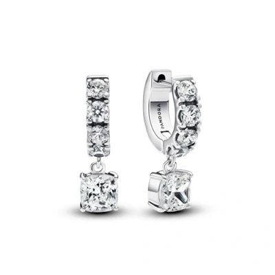 Image of Pandora Earrings Sterling Silver 925 293547C01, Cubic Zirconia