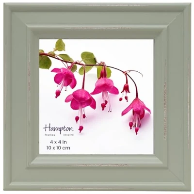Image of inspire By Hampton PALOMA 4x4 (10x10cm) Sage Green Square Picture Photo Frame Glass IBH PAL301944S